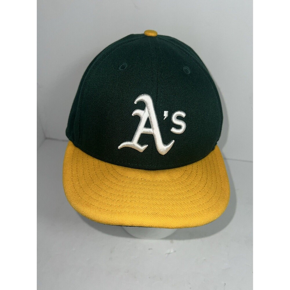 Oakland Athletics A's hat New era 59FIFTY on field cap green home fitted 7 5/8
